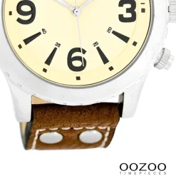 Oozoo Damen Armbanduhr Timepieces Analog Leder braun UOC5172A