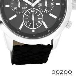 Oozoo Damen Armbanduhr Timepieces Analog Leder schwarz UOC6184A