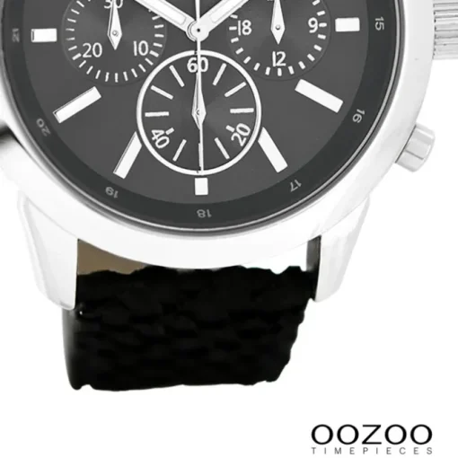 Oozoo Damen Armbanduhr Timepieces Analog Leder schwarz UOC6184A