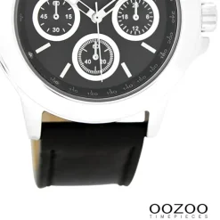 Oozoo Damen Armbanduhr Timepieces Analog Leder schwarz UOC6189A