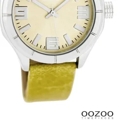Oozoo Damen Armbanduhr Timepieces Analog Leder gelb UOC6200A