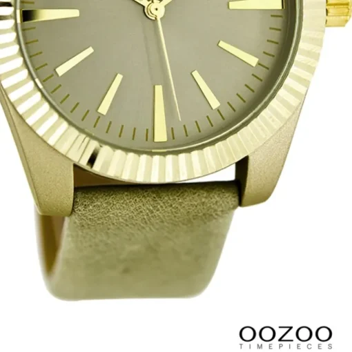 Oozoo Damen Armbanduhr Timepieces Analog Leder gelb UOC6515A