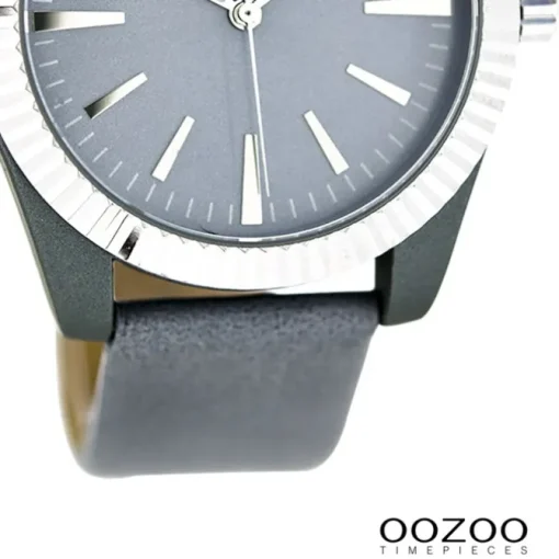 Oozoo Damen Armbanduhr Timepieces Analog Leder hellblau UOC6517A