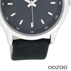 Oozoo Damen Armbanduhr Timepieces Analog Leder dunkelblau UOC7438A