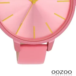 Oozoo Damen Armbanduhr Timepieces Analog Leder pink UOC11250