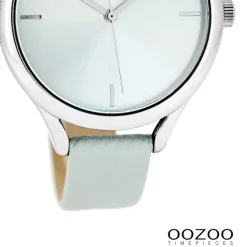 Oozoo Damen Armbanduhr Timepieces Analog Leder hellblau UOC8346A