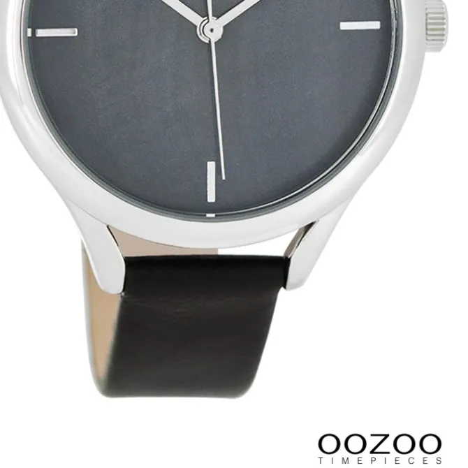 Oozoo Damen Armbanduhr Timepieces Analog Leder schwarz UOC8349A