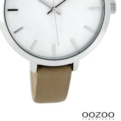 Oozoo Damen Armbanduhr Timepieces Analog Leder beige UOC8357A