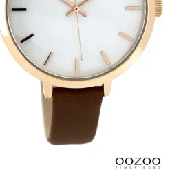 Oozoo Damen Armbanduhr Timepieces Analog Leder braun UOC8358A