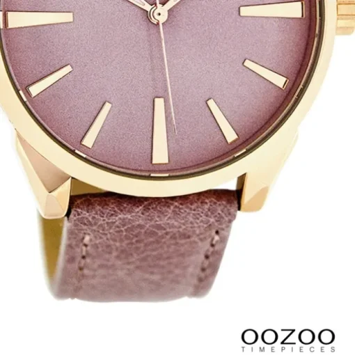 Oozoo Damen Armbanduhr Timepieces Analog Leder pink UOC8362A