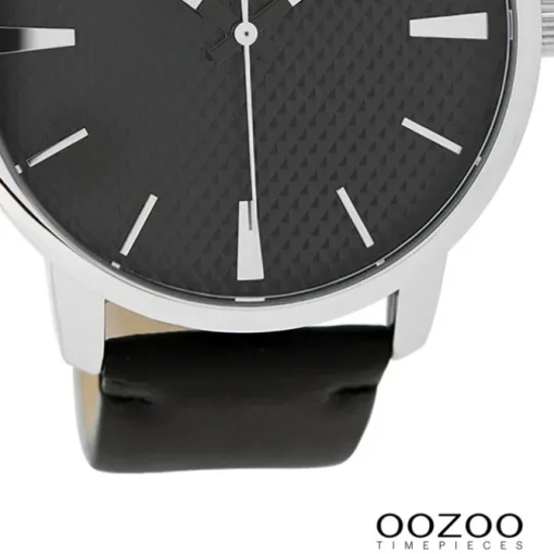 Oozoo Damen Armbanduhr Timepieces Analog Leder schwarz UOC9024A