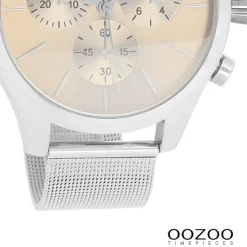 Oozoo Damen Armbanduhr Timepieces Analog Metall silber UOC9096A