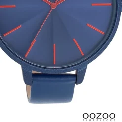 Oozoo Damen Armbanduhr Timepieces Analog Leder blau UOC11252