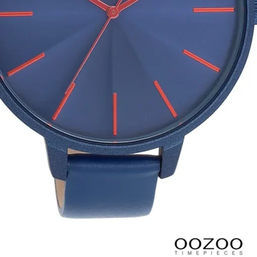 Oozoo Damen Armbanduhr Timepieces Analog Leder blau UOC11252