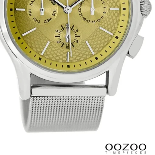 Oozoo Damen Armbanduhr Timepieces Analog Metall silber UOC9105A