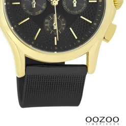 Oozoo Damen Armbanduhr Timepieces Analog Metall schwarz UOC9109A