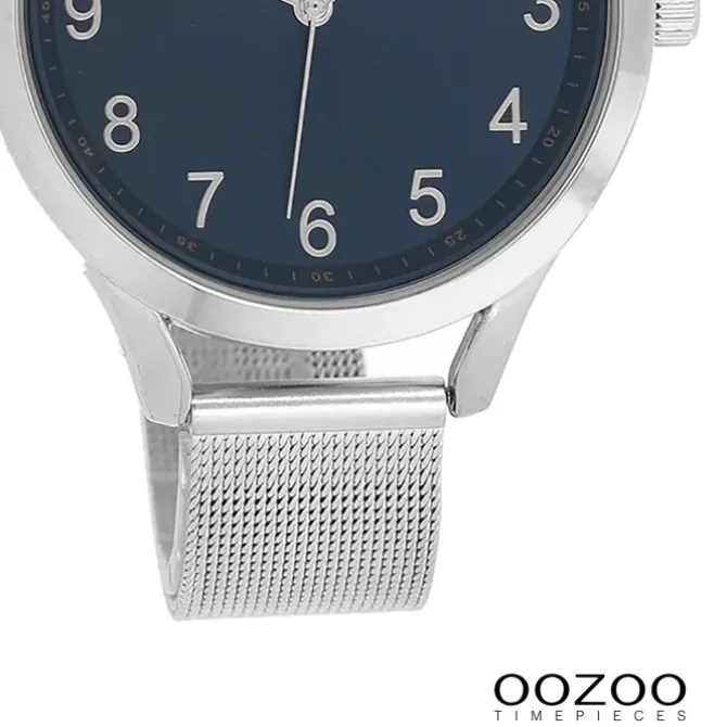 Oozoo Damen Armbanduhr Timepieces Analog Metall silber UOC9118A