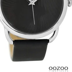Oozoo Damen Armbanduhr Timepieces Analog Leder grau UOC9163A