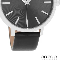Oozoo Damen Armbanduhr Timepieces Analog Leder schwarz UOC9199A