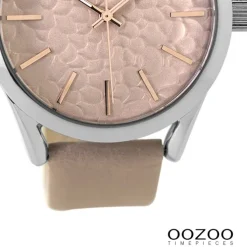 Oozoo Damen Armbanduhr Timepieces Analog Leder rosa UOC9472A