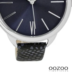 Oozoo Damen Armbanduhr Timepieces Analog Leder dunkelblau UOC9514A