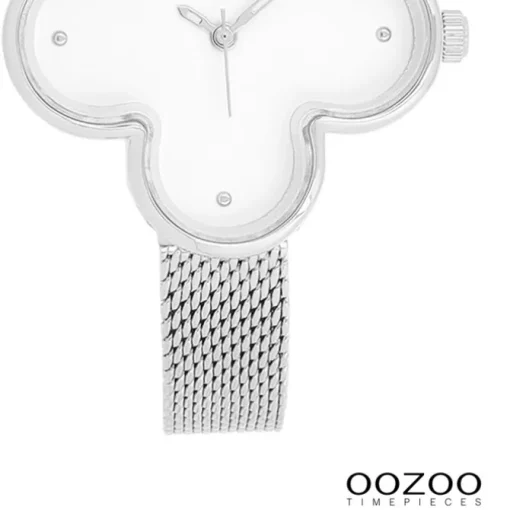 Oozoo Damen Armbanduhr Timepieces Analog Metallband silber UOC11525