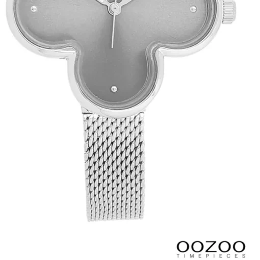 Oozoo Damen Armbanduhr Timepieces Analog Metallband silber UOC11526