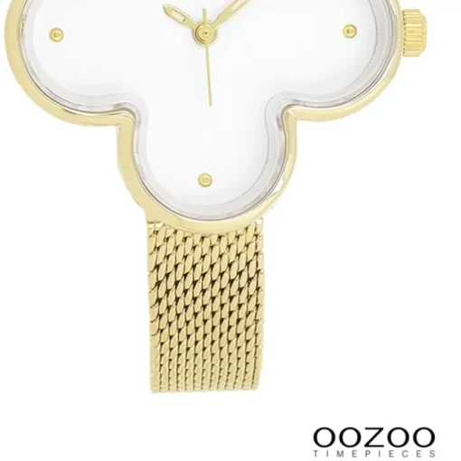 Oozoo Damen Armbanduhr Timepieces Analog Metallband gold UOC11527