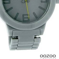Oozoo Damen Armbanduhr Timepieces Analog Plastik grau UOC3680A