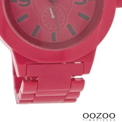 Oozoo Damen Armbanduhr Timepieces Analog Plastik pink UOC4117A