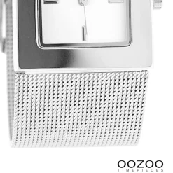 Oozoo Damen Armbanduhr Timepieces Analog Metall silber UOC2000A