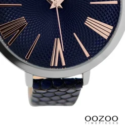 Oozoo Damen Armbanduhr Timepieces Analog Leder blau UOC9218A