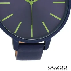 Oozoo Damen Armbanduhr Timepieces Analog Leder blau UOC11164