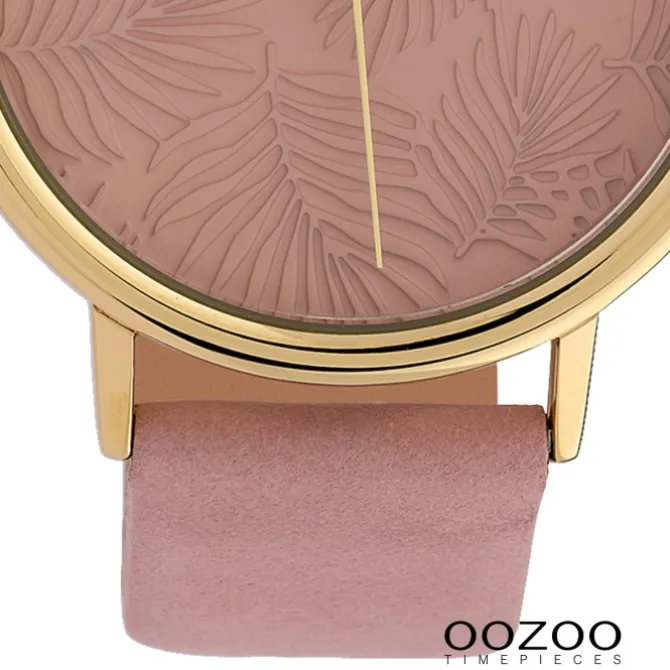Oozoo Damen Armbanduhr Timepieces C10081 Quarzwerk Leder altrosa UOC10081
