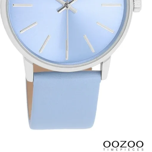 Oozoo Damen Armbanduhr Timepieces Analog Leder hellblau UOC11063