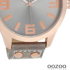 Oozoo Damen Armbanduhr Timepieces Analog Leder hellbraun UOC1103A