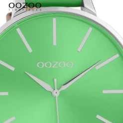 Oozoo Damen Armbanduhr Timepieces C10983 Analog Leder grün UOC10983