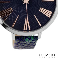 Oozoo Damen Armbanduhr Timepieces Analog Metall blau UOC9215A