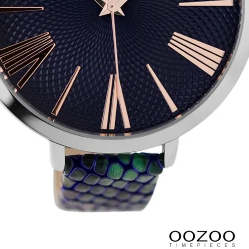 Oozoo Damen Armbanduhr Timepieces Analog Metall blau UOC9215A