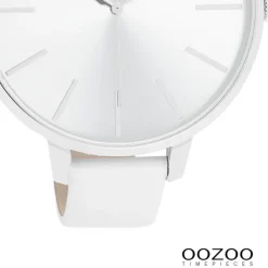 Oozoo Damen Armbanduhr Timepieces Analog Leder weiß UOC11070