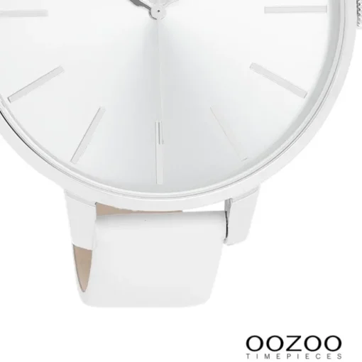 Oozoo Damen Armbanduhr Timepieces Analog Leder weiß UOC11070