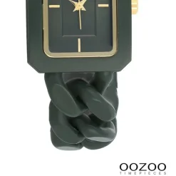 Oozoo Damen Armbanduhr Timepieces Analog Kunststoff dunkelgrün UOC11279