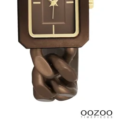 Oozoo Damen Armbanduhr Timepieces Analog Kunststoff bronze UOC11276