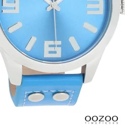 Oozoo Damen Armbanduhr Timepieces Analog Leder blau UOC1076A
