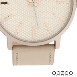 Oozoo Damen Armbanduhr Timepieces Analog Leder rosa UOC10037