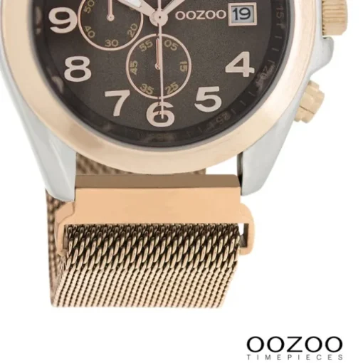 Oozoo Damen Armbanduhr Timepieces Analog Metall rosegold UOC10731