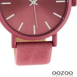 Oozoo Damen Armbanduhr Timepieces Analog Leder rot pink UOC10449