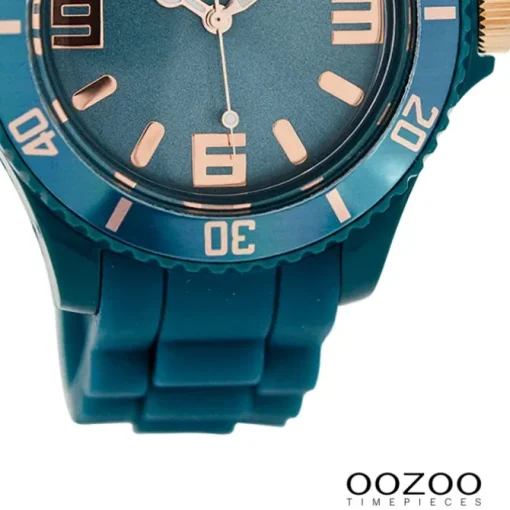 Oozoo Damen Armbanduhr Timepieces Analog Silikon grünblau UOC5052A