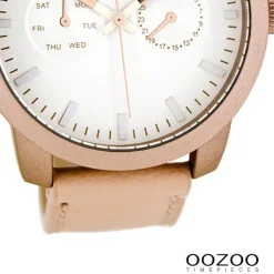Oozoo Damen Armbanduhr Timepieces Analog Leder rosegold UOC8256A