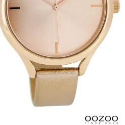 Oozoo Damen Armbanduhr Timepieces Analog Leder rosegold UOC8347A